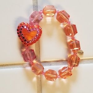 Tarina Tarantino Lucite & Heart bracelet